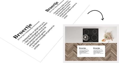 Keukenloper - Loper keuken - Broertje - Quotes - Broertje definitie - Woordenboek - Spreuken - 120x50 cm - Keukenloper vinyl