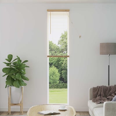 vidaXL - Venetiaanse - jaloezie - Lichtbruin - met - Patroon - 213 - x - 40 - cm - 25 - mm