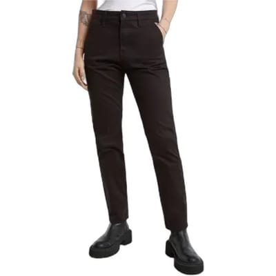 Broek G-Star Raw D25261-D715 SLIM WMN CHINO-6484 DK BLACK