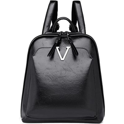 Tas voor Vrouwen Luxe Zacht Leer Retro Dames Rugzak Hoge kwaliteit Textuur Effen Kleur Eenvoudige Schooltas voor Vrouwen