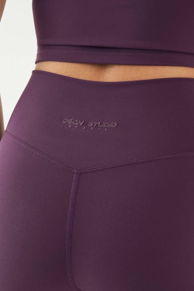 Dames DSGN Studio Ultra Sculpt Wrap Taille Legging | Aubergine | Maat: XS