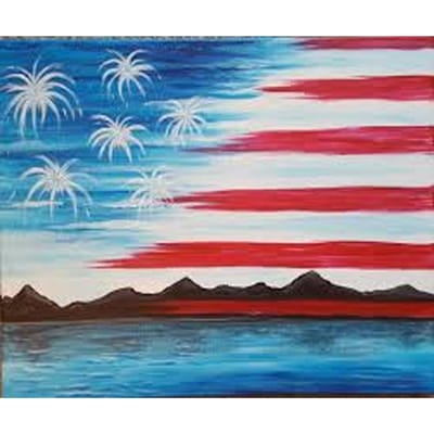 Peinture diamant thème drapeau américain, perceuse complète 5D, broderie complète, point de croix 20X30CM red