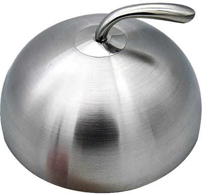 longziming -Burgerglocke - Speiseglocke - Kaas Smeltkap - Perfect Kaas Smelten - Veilig Koken Zonder Spatten - Roestvrij Staal - Duurzaam Hygiënisch Ontwerp - Ideaal Voor Grill En Oven - 1 Stuks