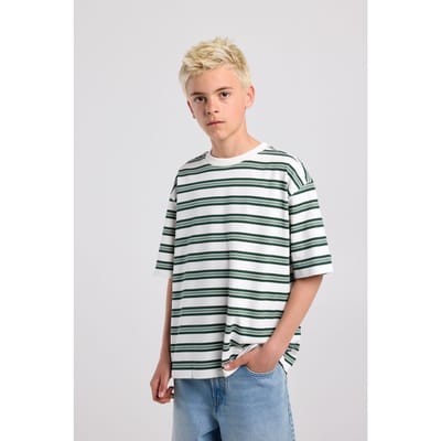 America Today Eddie Jr White/green Maat: 170/176 | Overhemden Outlet | Unisex | Wit