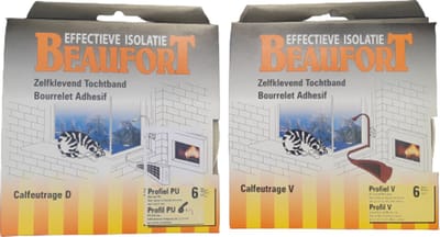 Zelfklevende tochtstrips tochtband 12 meter Effectieve isolatie tocht isolatie. 2 x 6 meter isolatietape