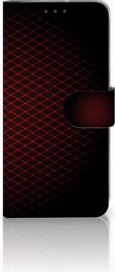 Motorola Moto G7 Power Telefoon Hoesje Geruit Rood