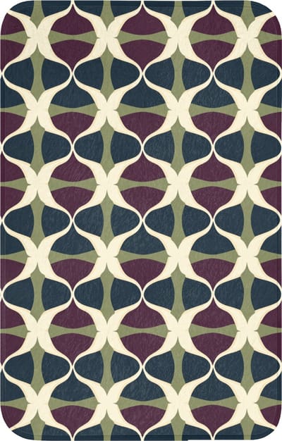 WC mat 50x80 cm - Antislip - Abstract - Retro - Kleurrijk - Toiletmat - Vloermat - Douchemat - Toilet tapijt - Toiletmatten
