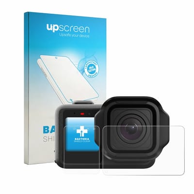 upscreen - Screenprotector voor GoPro Mission 1 Pro - Folie Beschermfolie transparant antibacterieel