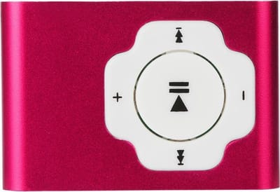 Mini mp3 speler | inclusief usb data kabel | geschikt voor micro sd-kaart (exclusief) | roze