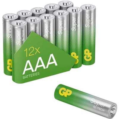 GP Super AAA batterij (potlood) Alkaline 1.5 V 12 stuk(s)