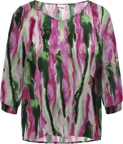 ONLY CARMAKOMA CARNATA DODIE 3/4 SMOCK TOP WVN Dames Top - Maat 48