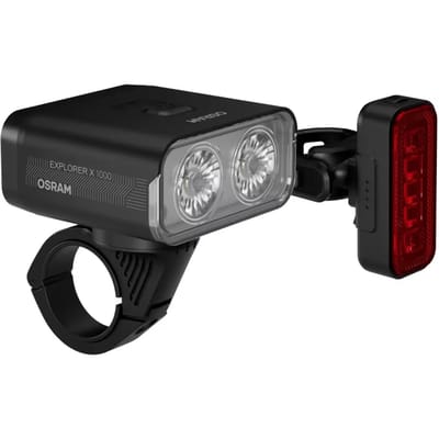 Oplaadbare voor- en achterverlichting USB-C Osram Explorer X1000