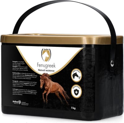 Excellent Horse 100% Fenegriek 1 kg - Voedingssupplement voor Paarden - Ter ondersteuning van de luchtwegen om vrijer te ademen