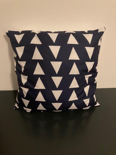 Nordic Geometry Collection Kussenhoes – Dark Blue Edition - 45x45 cm