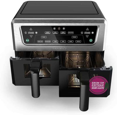 Dubbele Airfryer XL - Hetelucht Friteuse - Airfryer met Dubbele Mand - Timerfunctie