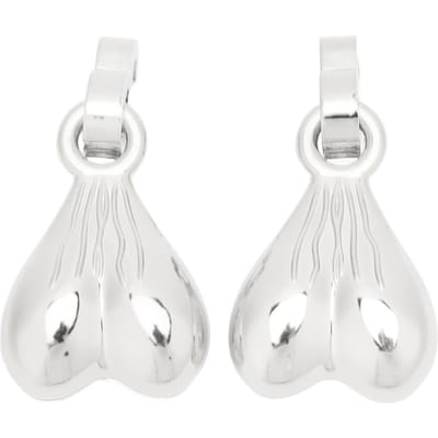 2 STUKS Moeren Schoendecoratie ABS Ballen Schoenclips Onderscheidende Grappige Schoenaccessoires voor Kerst zilver