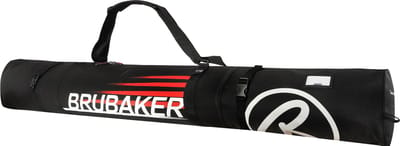 BRUBAKER Carver Champion - Skitas - Voor 1 paar Ski's & Stokken - Gevoerd - Zware Kwaliteit - Scheurvast - Skihoes - Verstelbare draag/schouderbanden 170 cm - Zwart/Rood