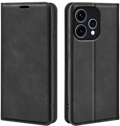MobyDefend Hoesje - Geschikt voor Oppo Reno15 - Luxe Wallet Bookcase (Magnetische Sluiting) - Zwart
