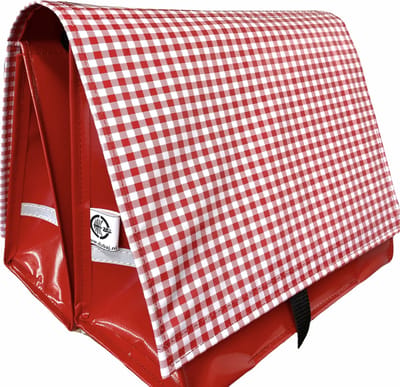 Du Baj  Budget L Pepita Red - Dubbele Fietstas - 45 l - Rood