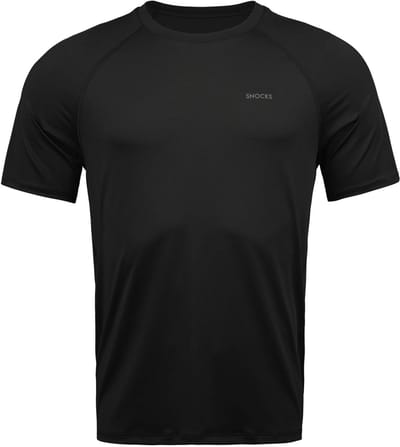 SNOCKS Trainingsshirt Heren – Raglanmouwen – Ademend & Sneldrogend – 4-Way Stretch – Vochtregulerend Mesh – Comfortabel & Bewegingsvrij – 1 Stuk