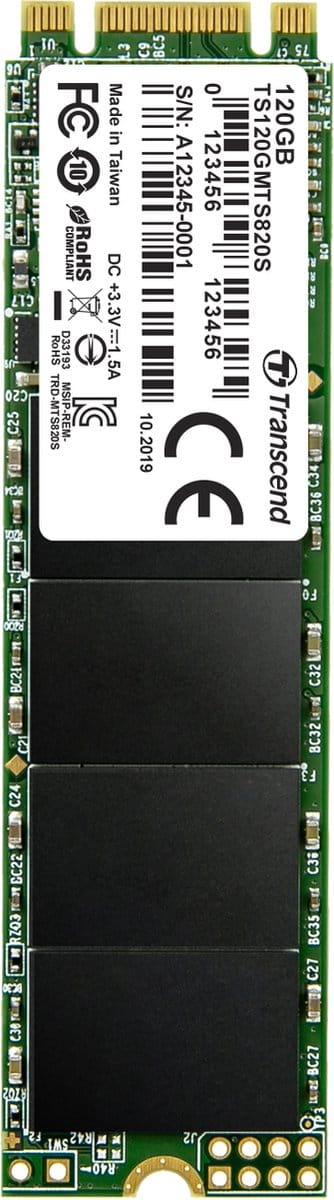 Transcend TS120GMTS820S SATA M.2 SSD 2280 harde schijf 120 GB 820S M.2 SATA 6 Gb/s