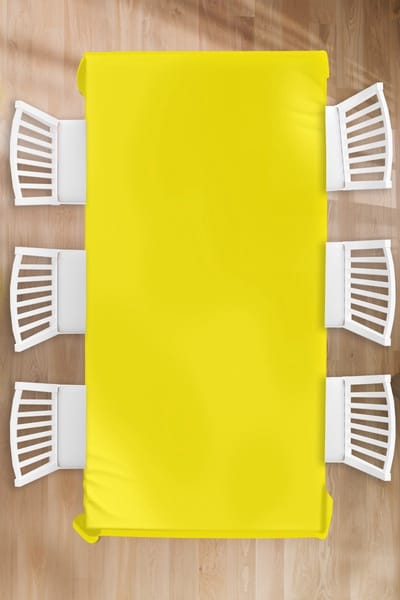 Tafelkleed - Tafellaken - 130x260 cm - Geel - Citroen - Neon - Kleuren - Binnen en Buiten