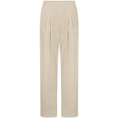 Wide Fit-broek Van Peter Hahn beige