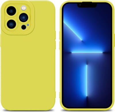 Cadorabo Hoesje geschikt voor Apple iPhone 12 PRO in FLUID GEEL - Beschermhoes gemaakt van flexibel TPU silicone Cover Fluid Case