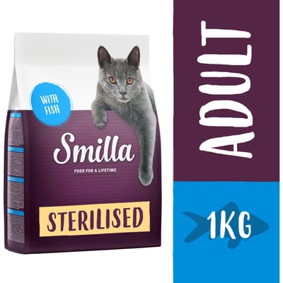 1 kg Smilla Adult Sterilised Fish Kattenvoer