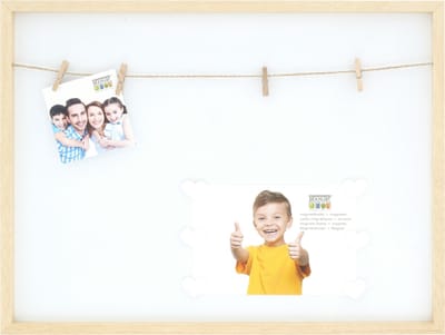 Deknudt Frames magneetbord S68LH1 EB - naturel/wit - hout - 30x40 cm