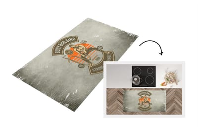 Keukenloper - Loper keuken - Vintage - Gym - Touw - 120x60 cm - Keukenloper vinyl