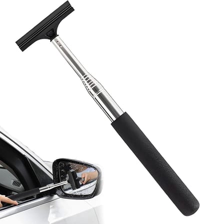 Allecto Plus - Intrekbare ruitenwisser voor auto - Uitgeklapte lengte tot 98 cm - Streepvrij - Roestvrij staal - Rubberen handvat - Auto accessoire - Eenvoudig in gebruik