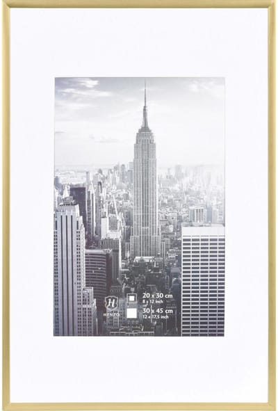 Fotolijst - Henzo - Manhattan - Fotomaat 30x45 cm - Goud