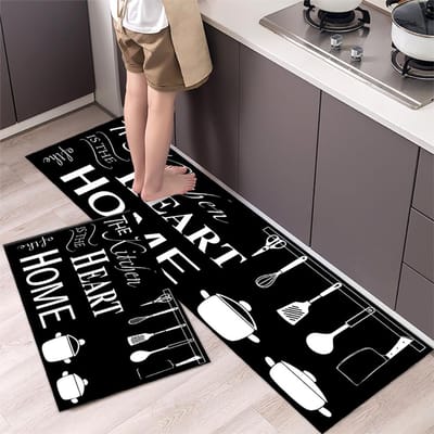 Keukenmat, slaapkamermat, gangmat, lange strook vloerkleed, zachte en antislip deurmat, keukenaccessoires 40cmx60cm 1pc