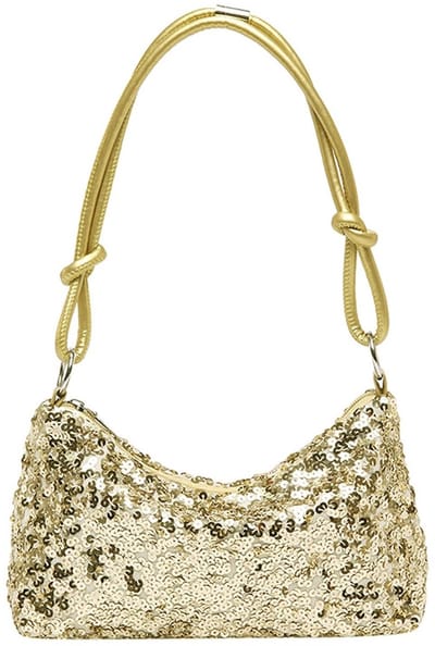Dailygoods- Handtas met glinsterende pailletten - Schoudertas - Avondtas - Elegante tas - Hoogwaardig materiaal - Afmetingen 24 x 15 x 6,5 cm