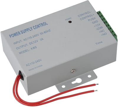 Dailygoods - Voedingscontroller - Deurtoegangscontrolesysteem - Eenvoudig te installeren - Anti-interferentie - Vergrendelingstijd tot 15 seconden - G...