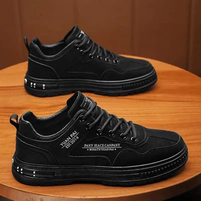 Mode Klassieke Heren Arbeidsbeschermingsschoenen Buiten Bouwplaats Veiligheidsschoenen Antislip Slijtvaste Sneakers Klimschoen 44 zwart