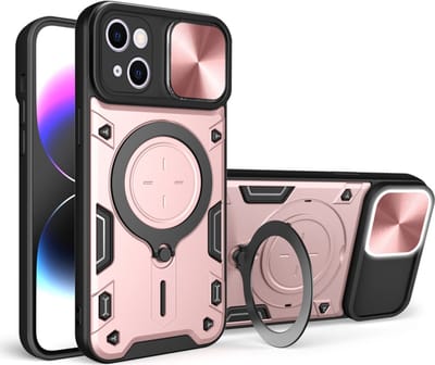 Hoesje geschikt voor Apple iPhone 16 Plus - Techsuit CamGuard Pro Back Cover - Roségoud