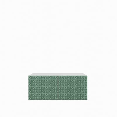 TV-kast Cali 1x100 cm (wit + groen)