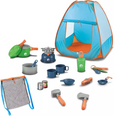 Nixnix® - Kinder speelgoed - Camping - Tent - 18 delig - Kampeerset