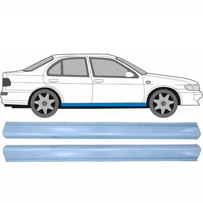 Reparatie dorpel voor Nissan Almera N15 1995-1999 / Links = Rechts / Set