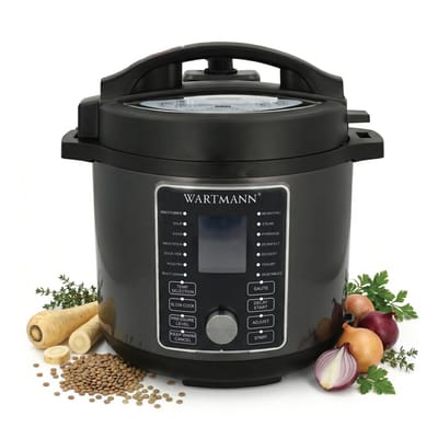 Wartmann Multicooker - SlowWartmann Multicooker - Slowcooker - Rijst Koker - Snelkookpan - Sous Vide - BPA en PFAS Vrij - 6 liter - RVS Binnenpan - Duurzaam - Energiezuinig - Vaatwasserbestendig - 16 in 1 - Veilig
