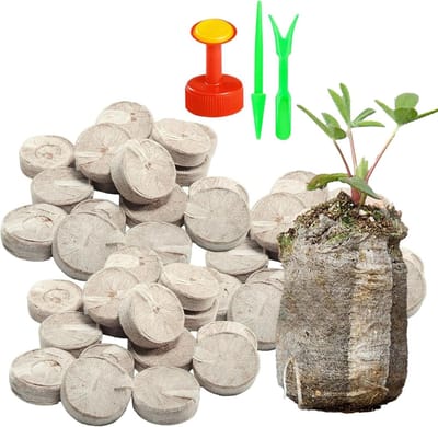 Zaailing Capsules - Potgrond Blokken - Planten Kweken - Goede Luchtcirculatie - 30mm - Bruin