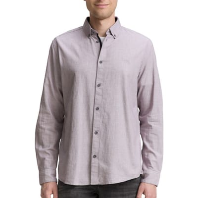 Tom Tailor - Lange mouw overhemd - Heren - XXL - Wit - Katoen - 1047326