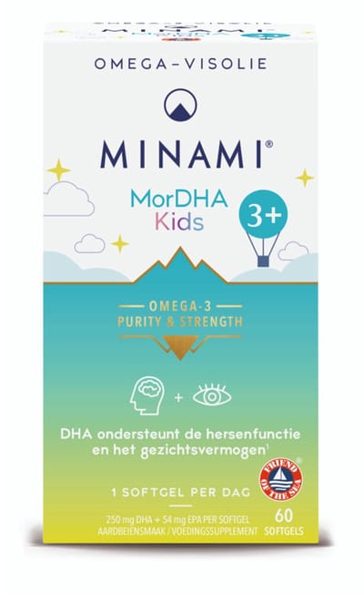 Minami MorDHA Kids - 2 x 60 softgels - Voordeelverpakking