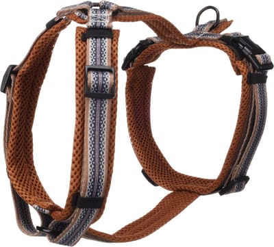 Hond Harnas Y-vorm Ubud Zwart M 46-74cm 52-74cm 20mm