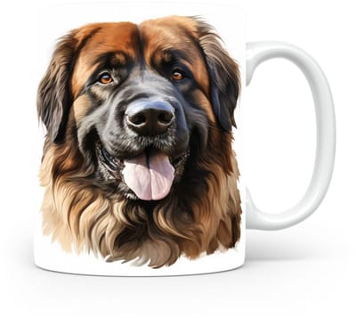 Mok Leonberger Beker voor koffie of tas voor thee, cadeau voor dierenliefhebbers, moeder, vader, collega, vriend, vriendin, kantoor, opa, oma, hond, kerst, sinterklaas, verjaardag