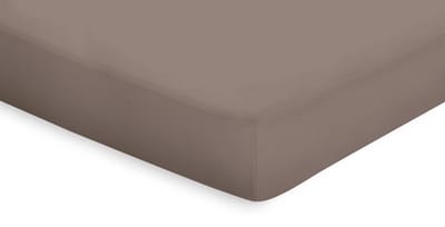 Eleganzzz Hoeslaken Topper Katoen Perkal - Taupe - Hoeslaken 90x200 - Topper Hoeslakens - Eenpersoons