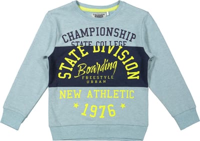 DJ Dutchjeans - Jongens sweater - Blue melee - Maat 116