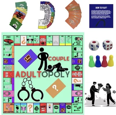 Adultopoly – Koppel Bordspel – Romantisch Spel voor de Slaapkamer – Avondje Plezier & Date Ideeën - E3.4
